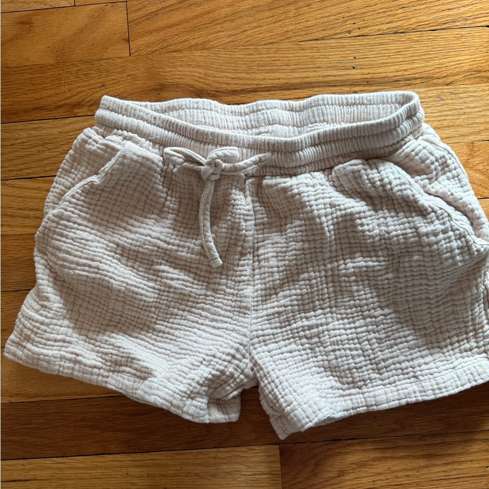 Nordstrom‎ Textured Cream Shorts